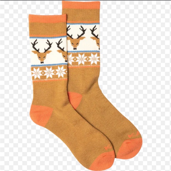 4020. Free People X Kavu Moonwalk - Oh Deer Socks - Picture 1 of 3